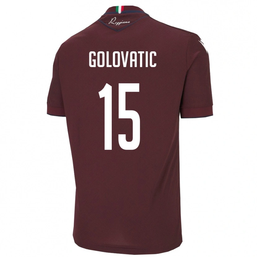 Danxen Men Daniel Golovatic #15 Burgundy White Home Jersey 2025/26 T-Shirt