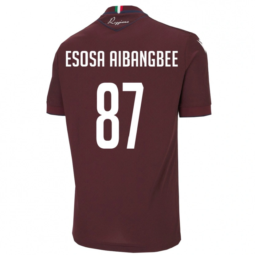 Danxen Men Simon Esosa Aibangbee #87 Burgundy White Home Jersey 2025/26 T-Shirt