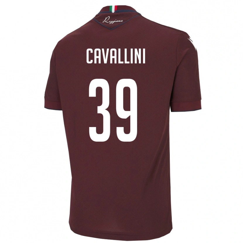 Danxen Men Giacomo Cavallini #39 Burgundy White Home Jersey 2025/26 T-Shirt