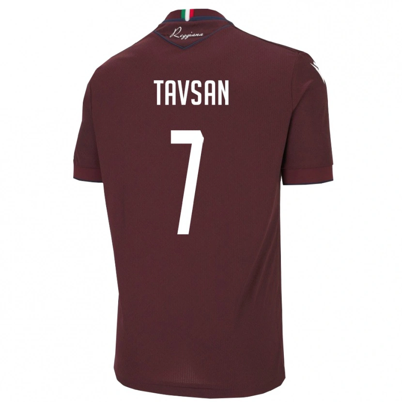 Danxen Men Elayis Tavsan #7 Burgundy White Home Jersey 2025/26 T-Shirt