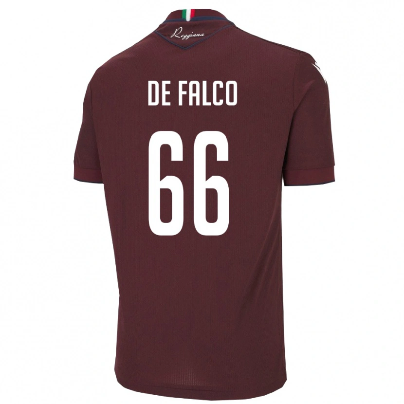 Danxen Men Cristian De Falco #66 Burgundy White Home Jersey 2025/26 T-Shirt
