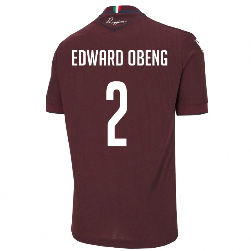 Danxen Men Elijah Edward Obeng #2 Burgundy White Home Jersey 2025/26 T-Shirt