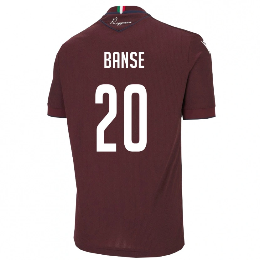 Danxen Men Ousmane Banse #20 Burgundy White Home Jersey 2025/26 T-Shirt