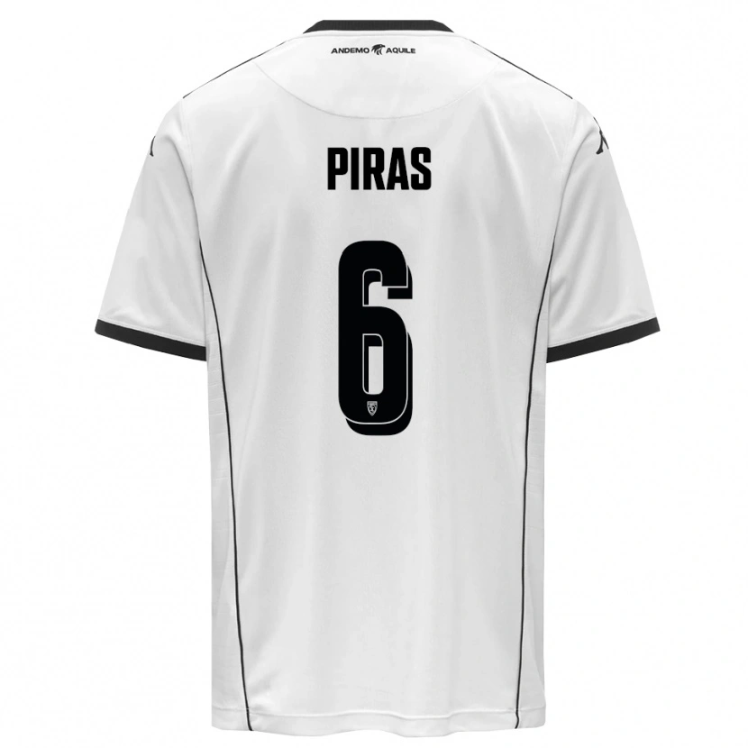Danxen Men Filippo Piras #6 White Black Home Jersey 2025/26 T-Shirt