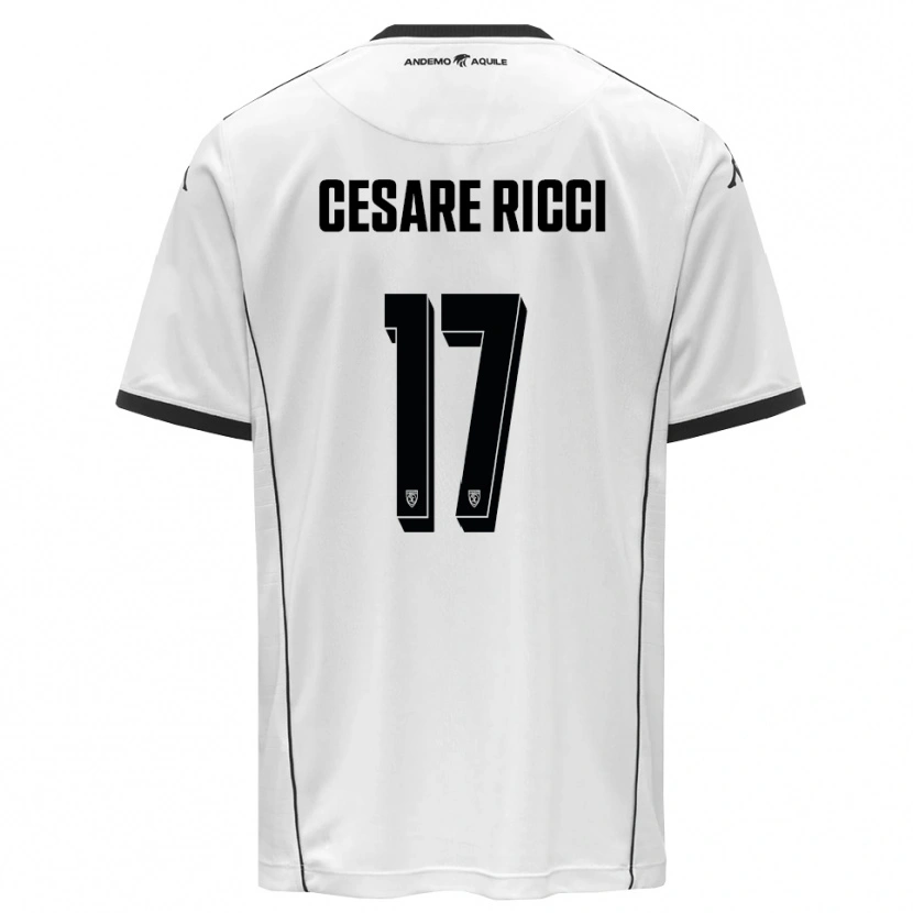 Danxen Men Elia Cesare Ricci #17 White Black Home Jersey 2025/26 T-Shirt