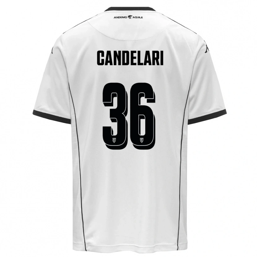 Danxen Men Pietro Candelari #36 White Black Home Jersey 2025/26 T-Shirt