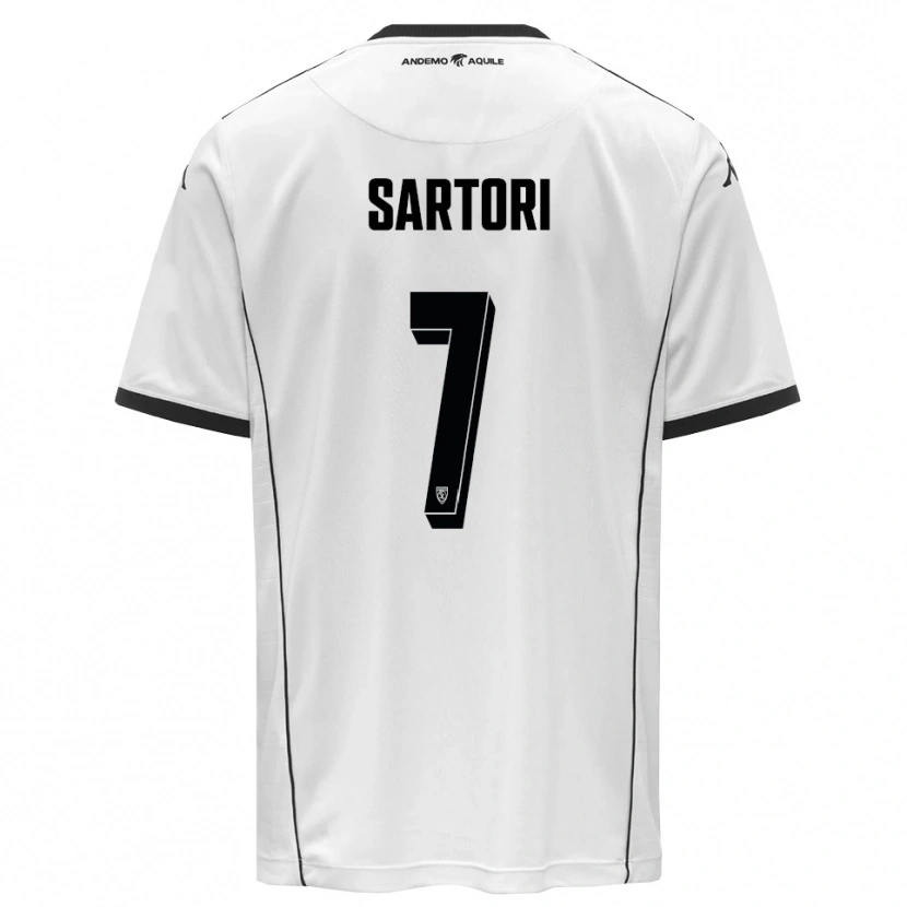 Danxen Men Giovanni Sartori #7 White Black Home Jersey 2025/26 T-Shirt