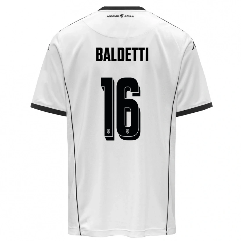 Danxen Men Andrea Baldetti #16 White Black Home Jersey 2025/26 T-Shirt