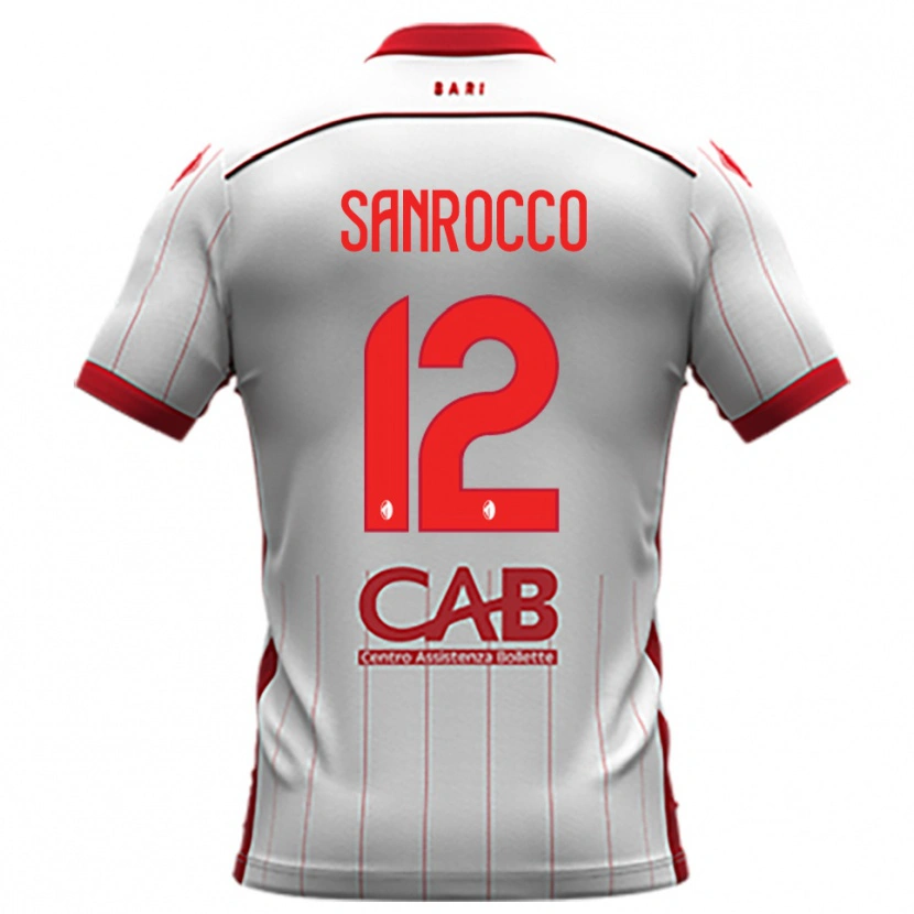 Danxen Men Michele Sanrocco #12 White Red Home Jersey 2025/26 T-Shirt