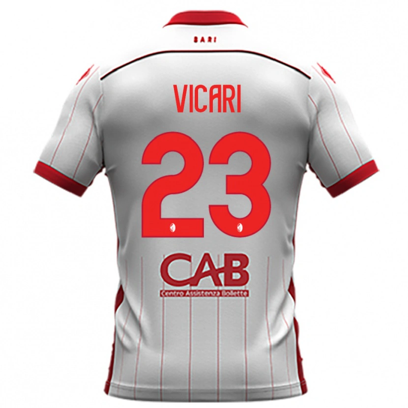 Danxen Men Francesco Vicari #23 White Red Home Jersey 2025/26 T-Shirt