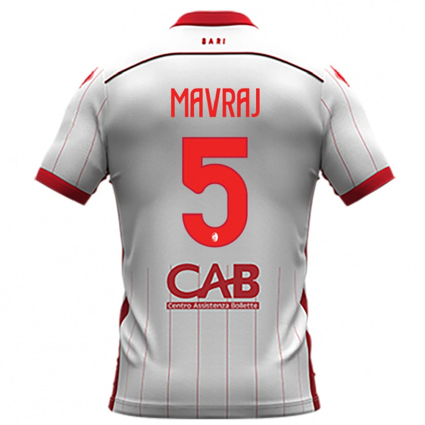 Danxen Men Indrit Mavraj #5 White Red Home Jersey 2025/26 T-Shirt