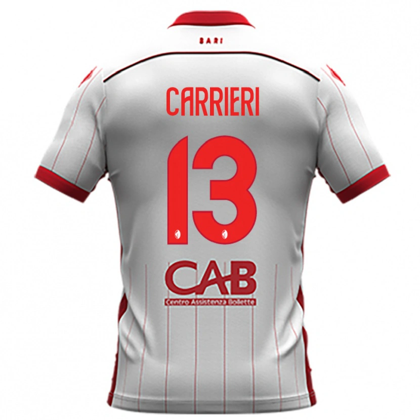 Danxen Men Vitantonio Carrieri #13 White Red Home Jersey 2025/26 T-Shirt