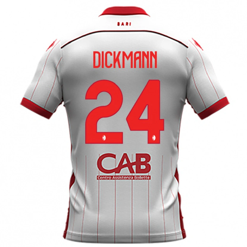 Danxen Men Lorenzo Dickmann #24 White Red Home Jersey 2025/26 T-Shirt
