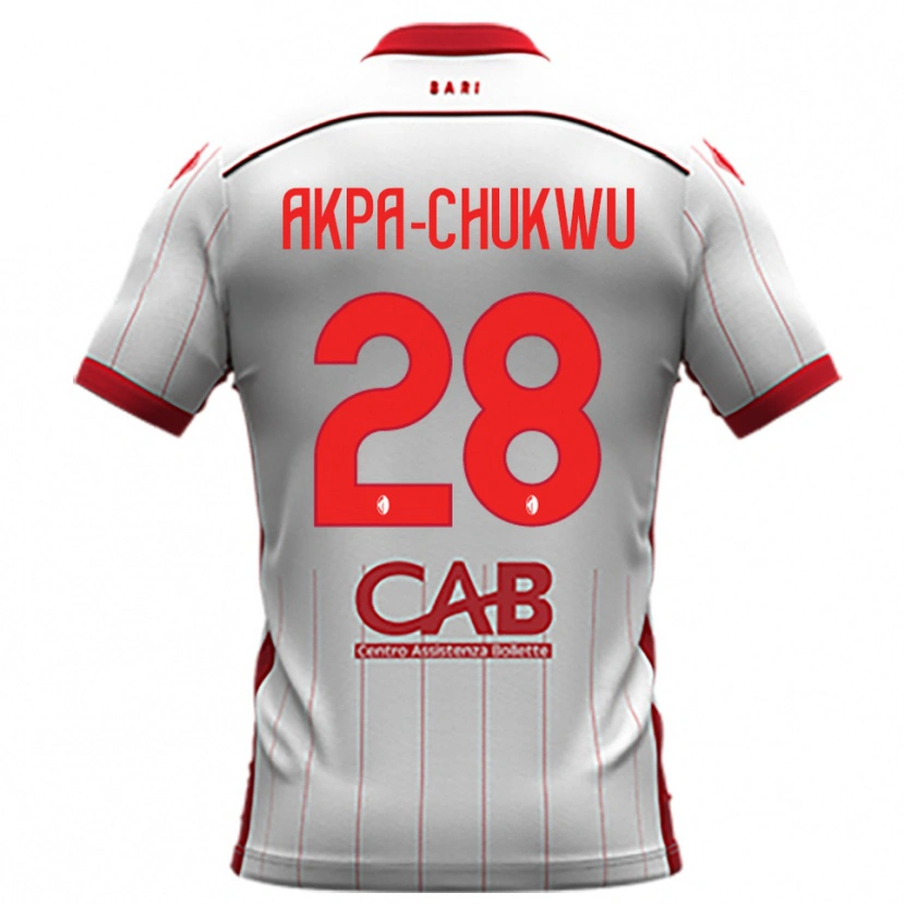 Danxen Men Hemsley Akpa-Chukwu #28 White Red Home Jersey 2025/26 T-Shirt