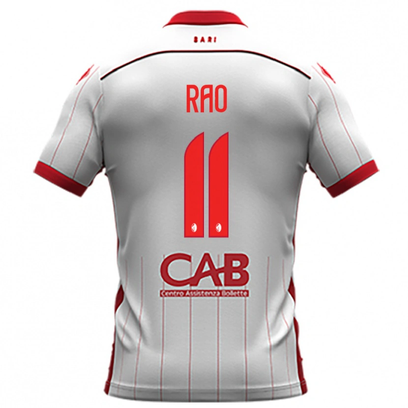 Danxen Men Emanuele Rao #11 White Red Home Jersey 2025/26 T-Shirt
