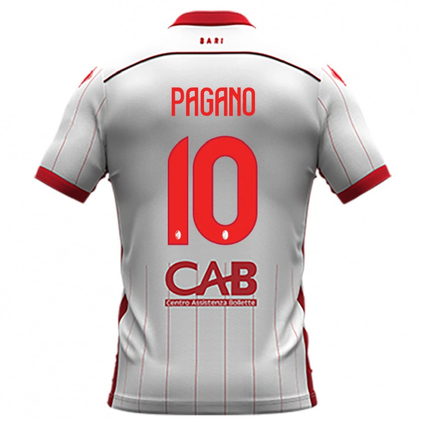 Danxen Men Riccardo Pagano #10 White Red Home Jersey 2025/26 T-Shirt
