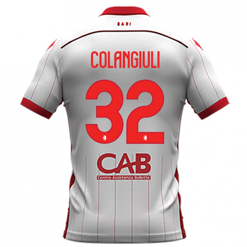 Danxen Men Vincenzo Colangiuli #32 White Red Home Jersey 2025/26 T-Shirt