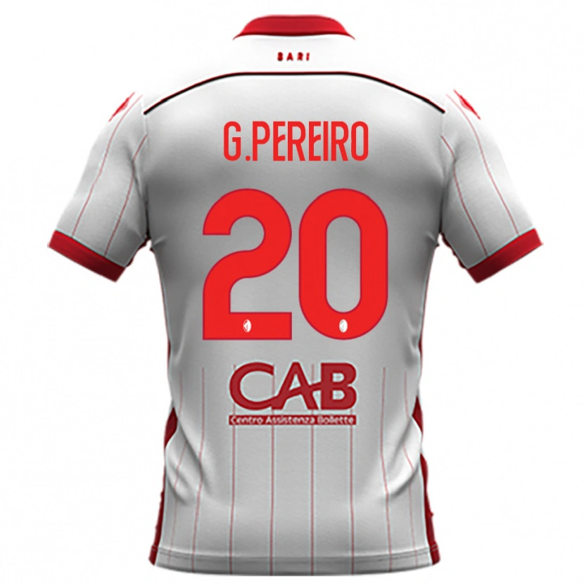 Danxen Men Gastón Pereiro #20 White Red Home Jersey 2025/26 T-Shirt