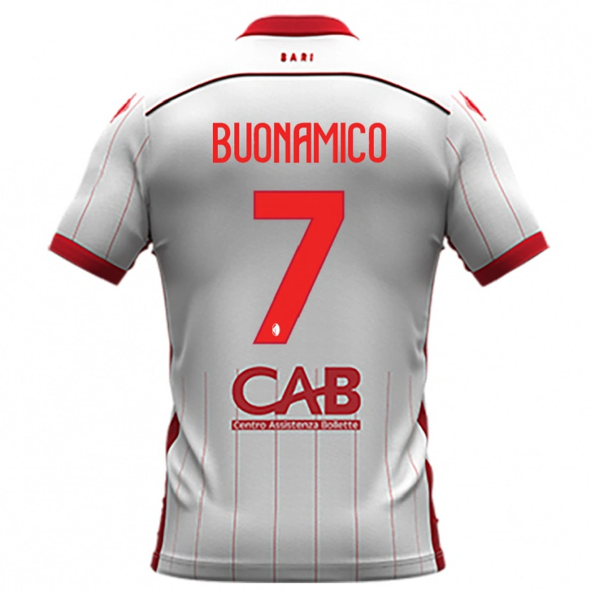 Danxen Men Alessandro Buonamico #7 White Red Home Jersey 2025/26 T-Shirt