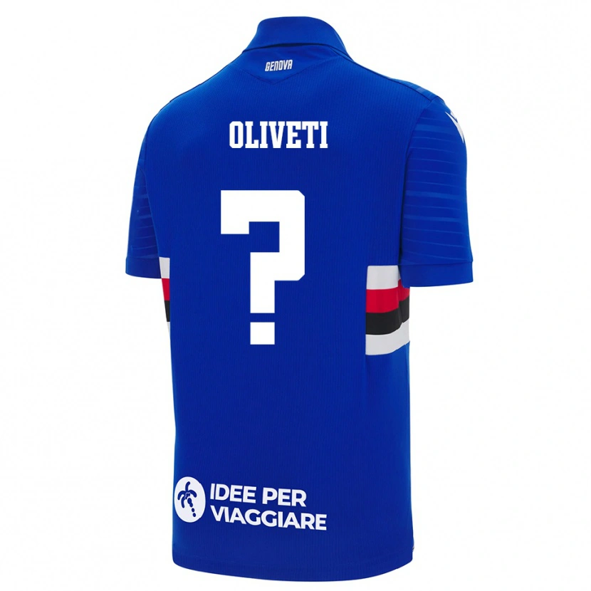 Danxen Men Samuele Oliveti #0 Blue White Home Jersey 2025/26 T-Shirt