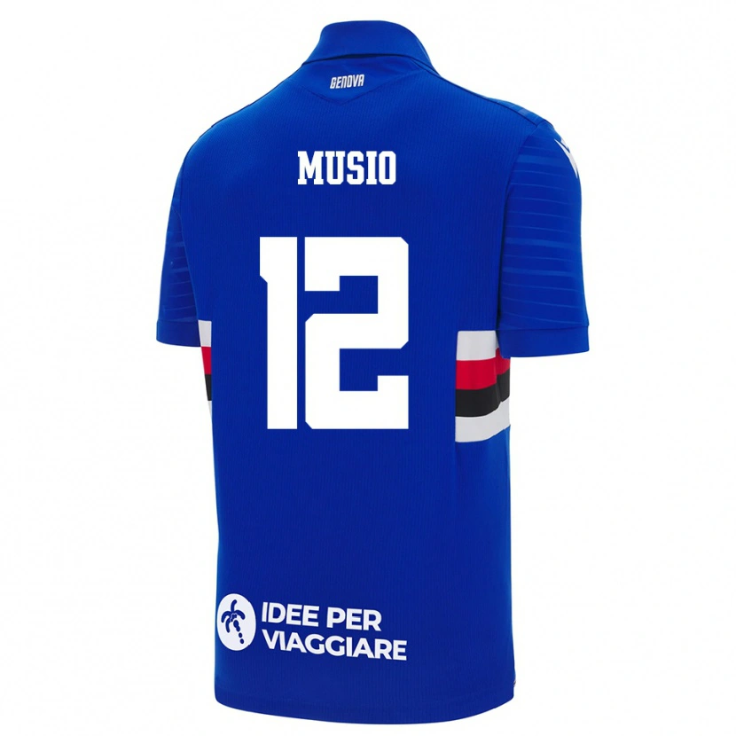 Danxen Men Luca Musio #12 Blue White Home Jersey 2025/26 T-Shirt