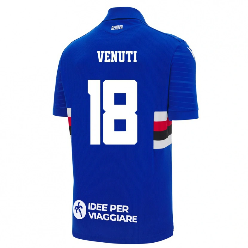 Danxen Men Lorenzo Venuti #18 Blue White Home Jersey 2025/26 T-Shirt