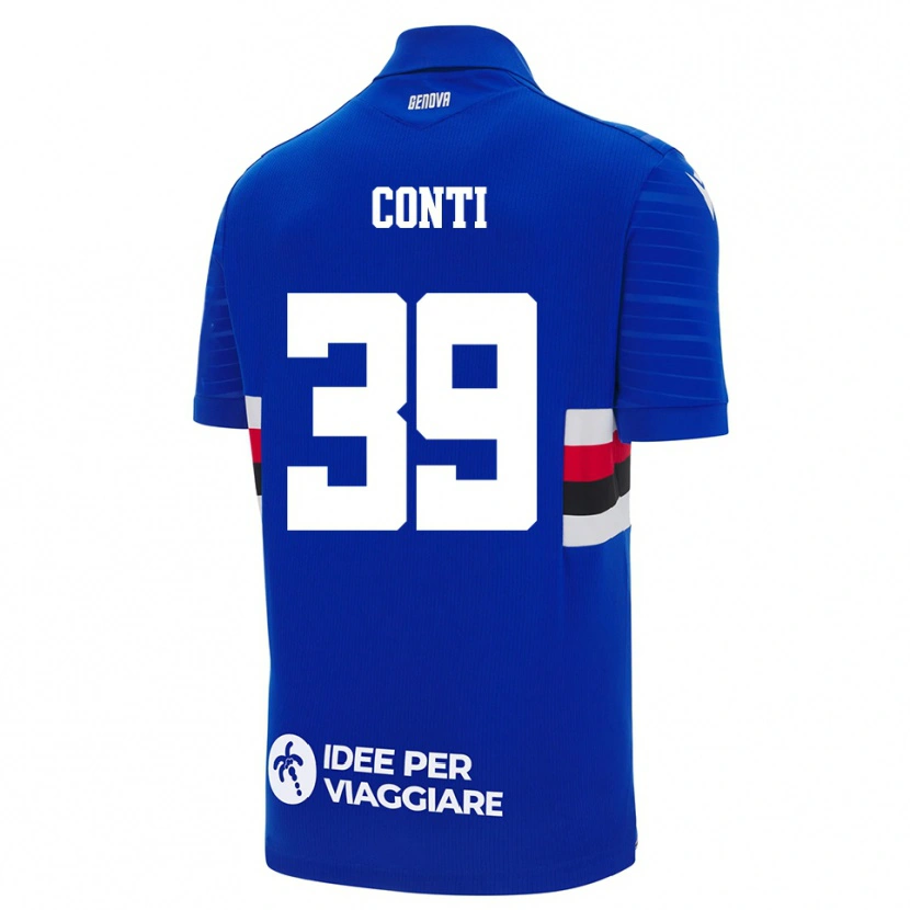 Danxen Men Francesco Conti #39 Blue White Home Jersey 2025/26 T-Shirt
