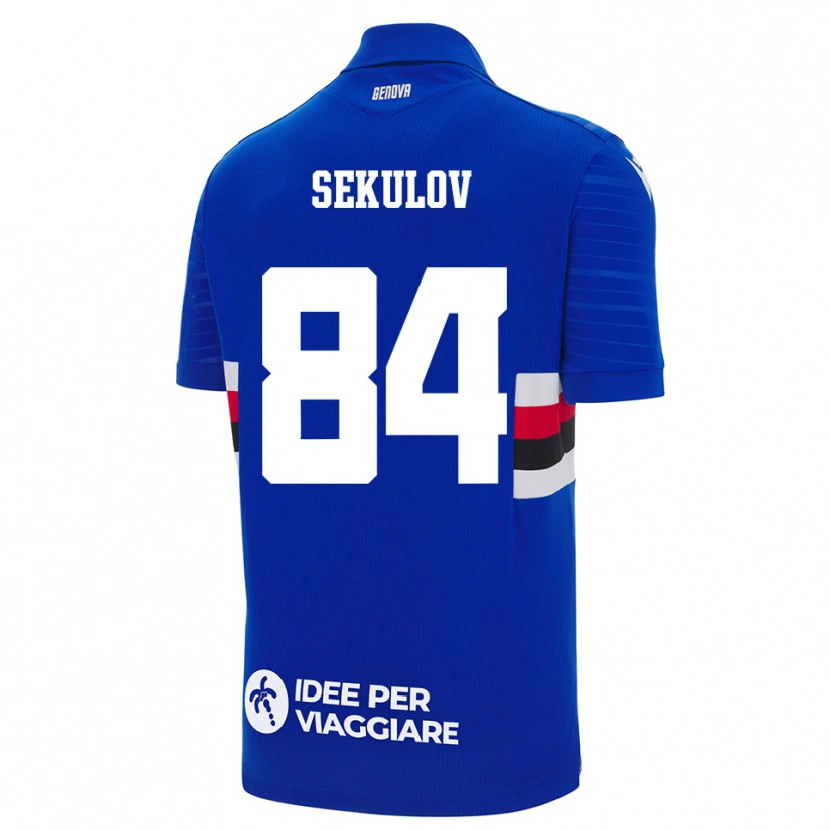 Danxen Men Nikola Sekulov #84 Blue White Home Jersey 2025/26 T-Shirt