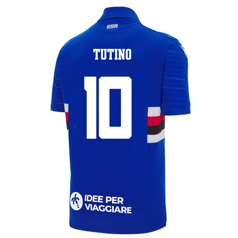 Danxen Men Gennaro Tutino #10 Blue White Home Jersey 2025/26 T-Shirt