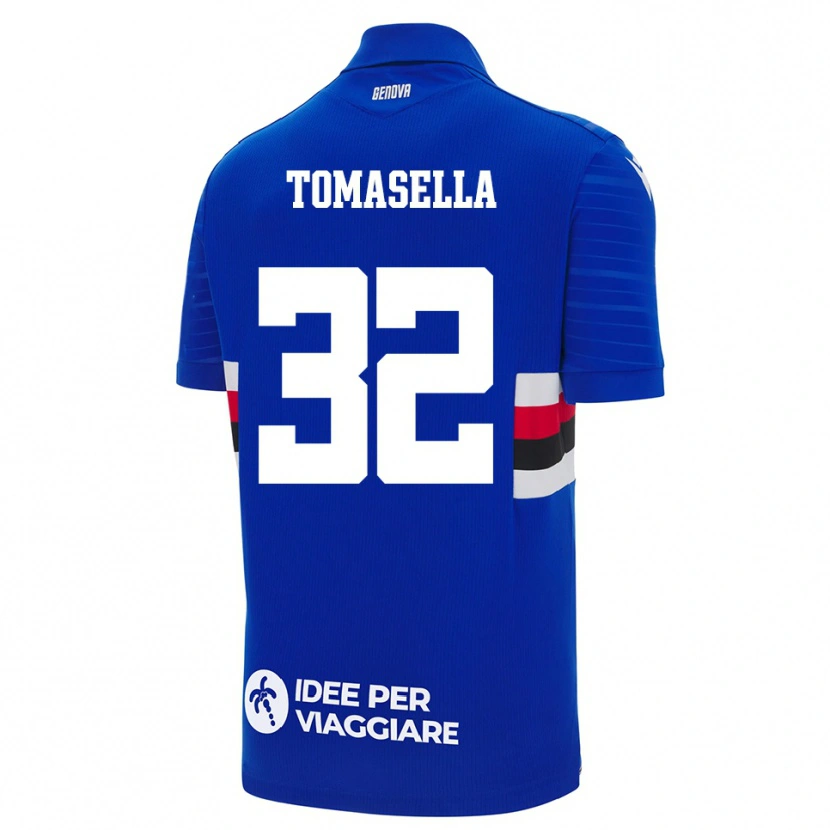 Danxen Men Mattia Tomasella #32 Blue White Home Jersey 2025/26 T-Shirt
