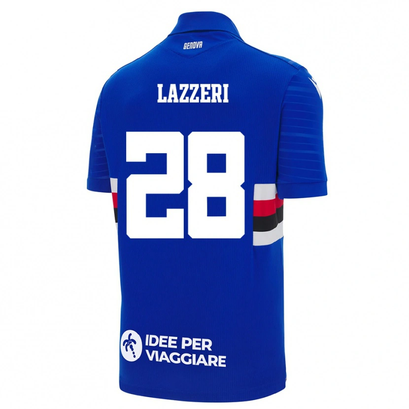 Danxen Men Nicole Lazzeri #28 Blue White Home Jersey 2025/26 T-Shirt