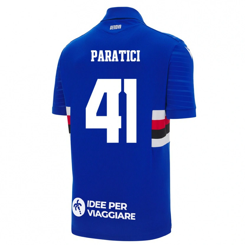 Danxen Men Lorenzo Paratici #41 Blue White Home Jersey 2025/26 T-Shirt