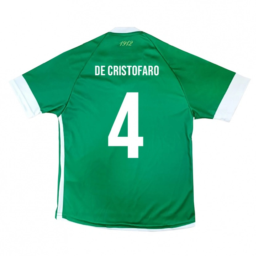 Danxen Men Antonio De Cristofaro #4 Green White Home Jersey 2025/26 T-Shirt