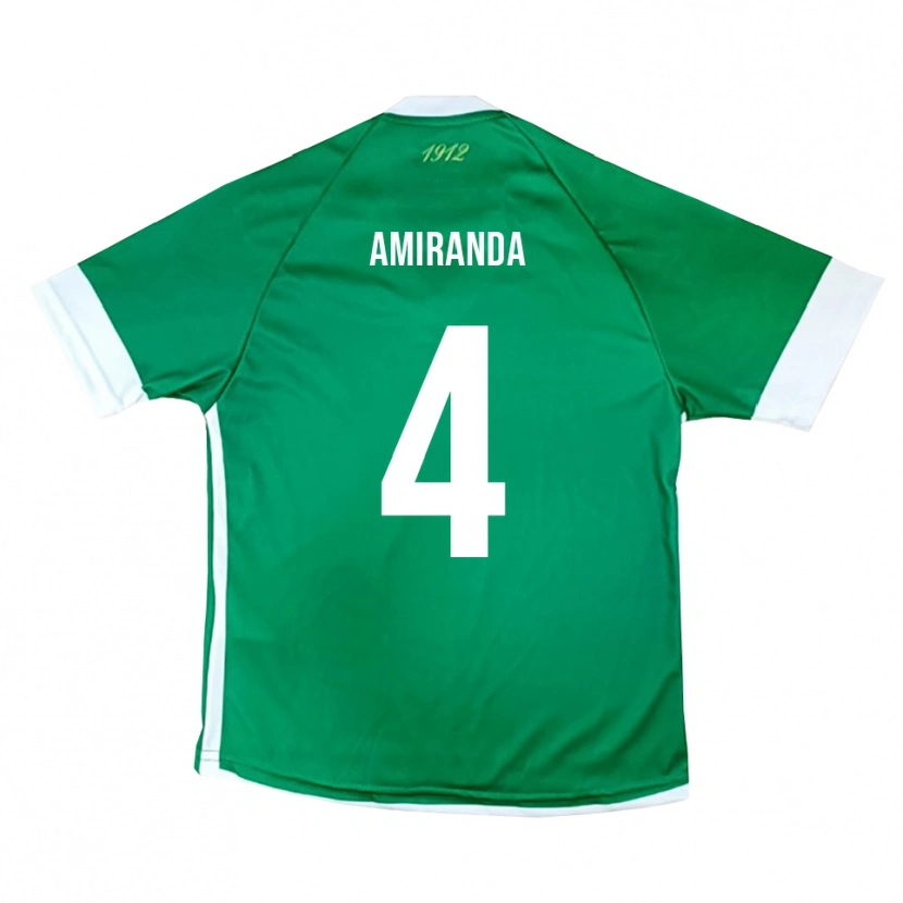 Danxen Men Francesco Amiranda #4 Green White Home Jersey 2025/26 T-Shirt