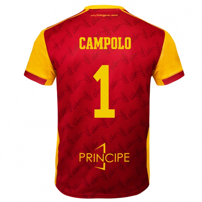 Danxen Men Alessandro Campolo #1 Yellow Red Home Jersey 2025/26 T-Shirt