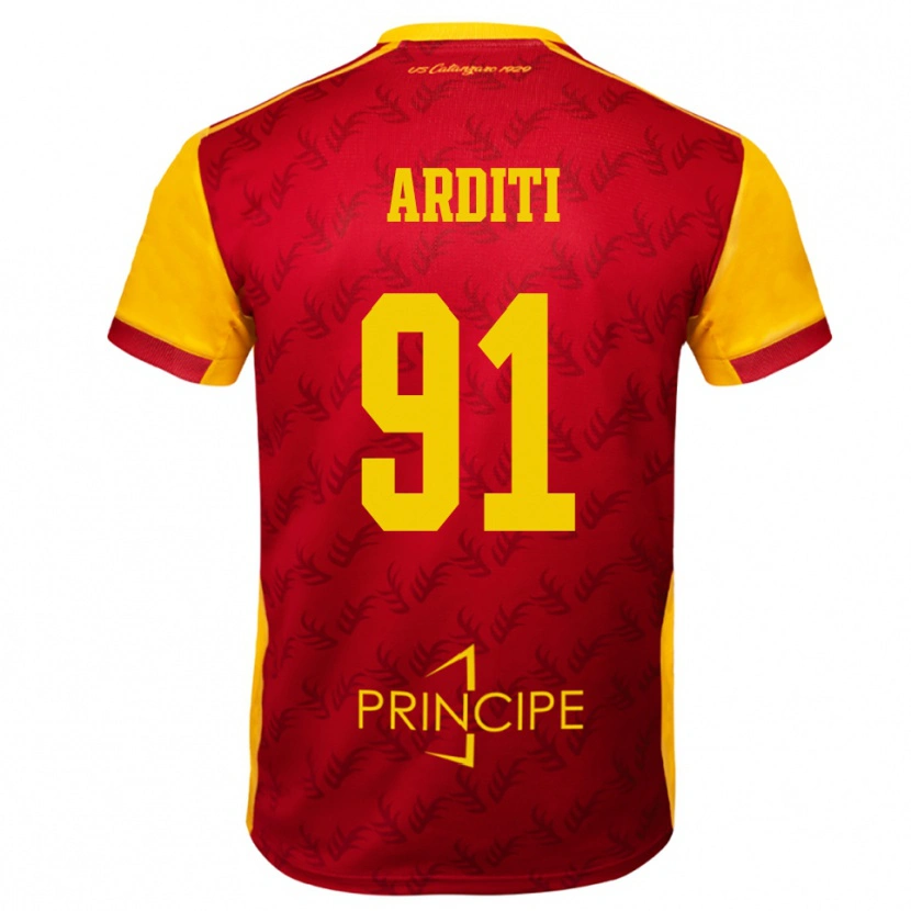Danxen Men Gabriel Arditi #91 Yellow Red Home Jersey 2025/26 T-Shirt