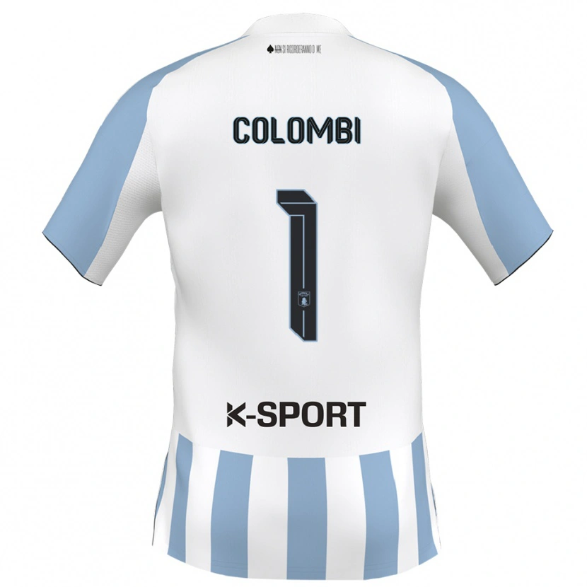 Danxen Men Simone Colombi #1 White Sky Blue Home Jersey 2025/26 T-Shirt