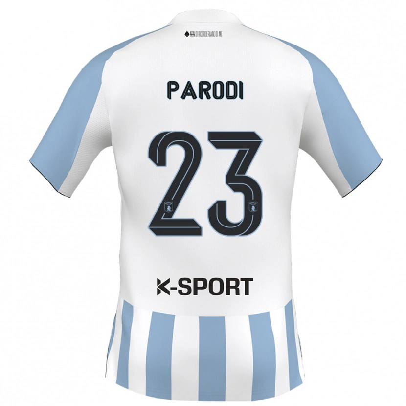 Danxen Men Luca Parodi #23 White Sky Blue Home Jersey 2025/26 T-Shirt