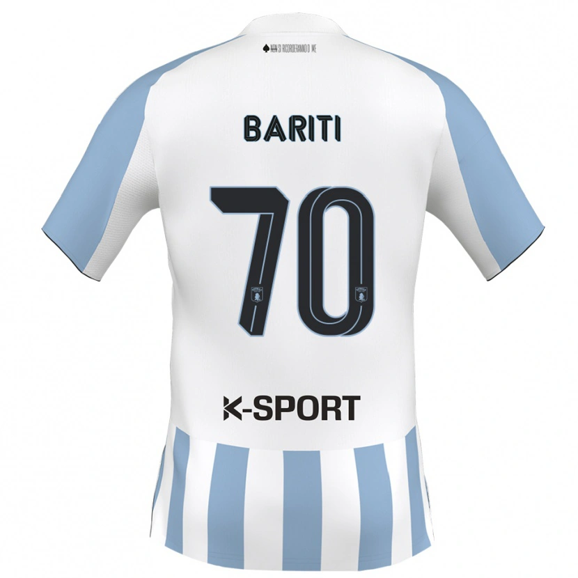 Danxen Men Davide Bariti #70 White Sky Blue Home Jersey 2025/26 T-Shirt