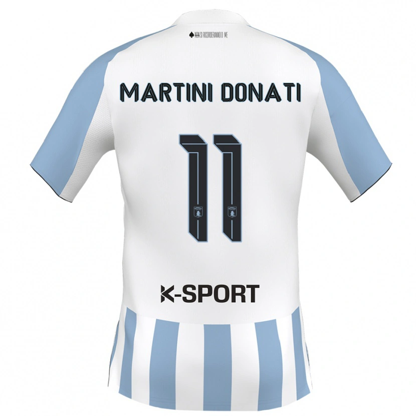 Danxen Men Cesare Martini Donati #11 White Sky Blue Home Jersey 2025/26 T-Shirt