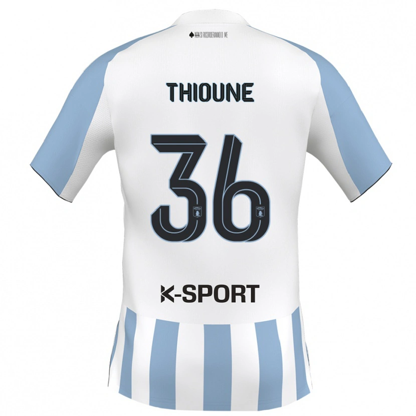 Danxen Men Alioune Thioune #36 White Sky Blue Home Jersey 2025/26 T-Shirt