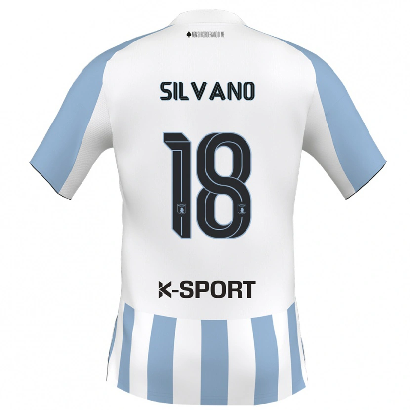 Danxen Men Matteo Silvano #18 White Sky Blue Home Jersey 2025/26 T-Shirt