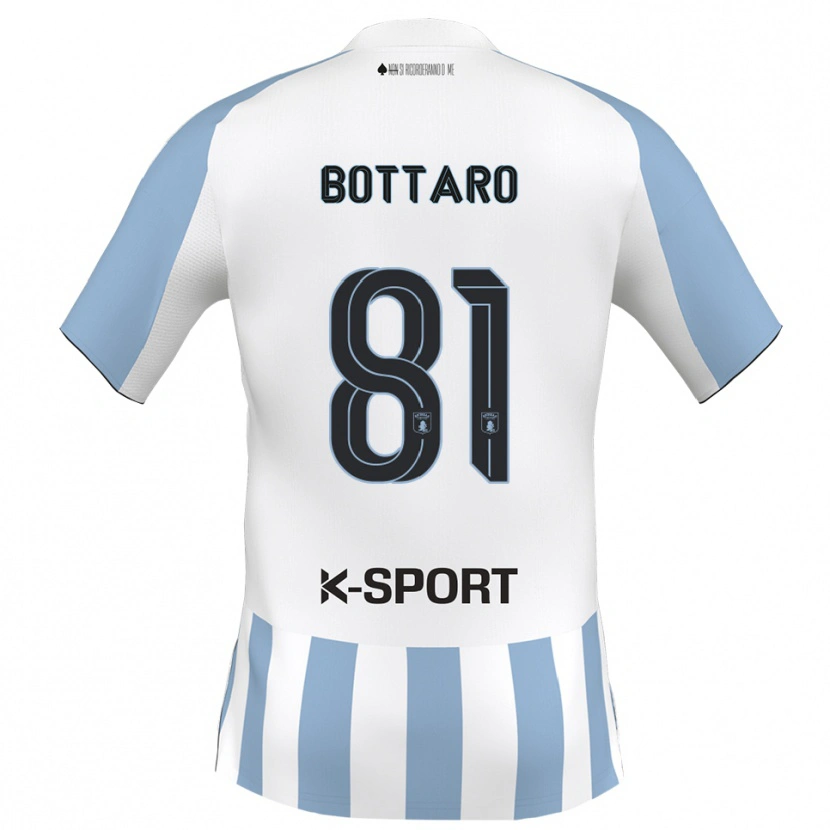 Danxen Men Andrea Bottaro #81 White Sky Blue Home Jersey 2025/26 T-Shirt