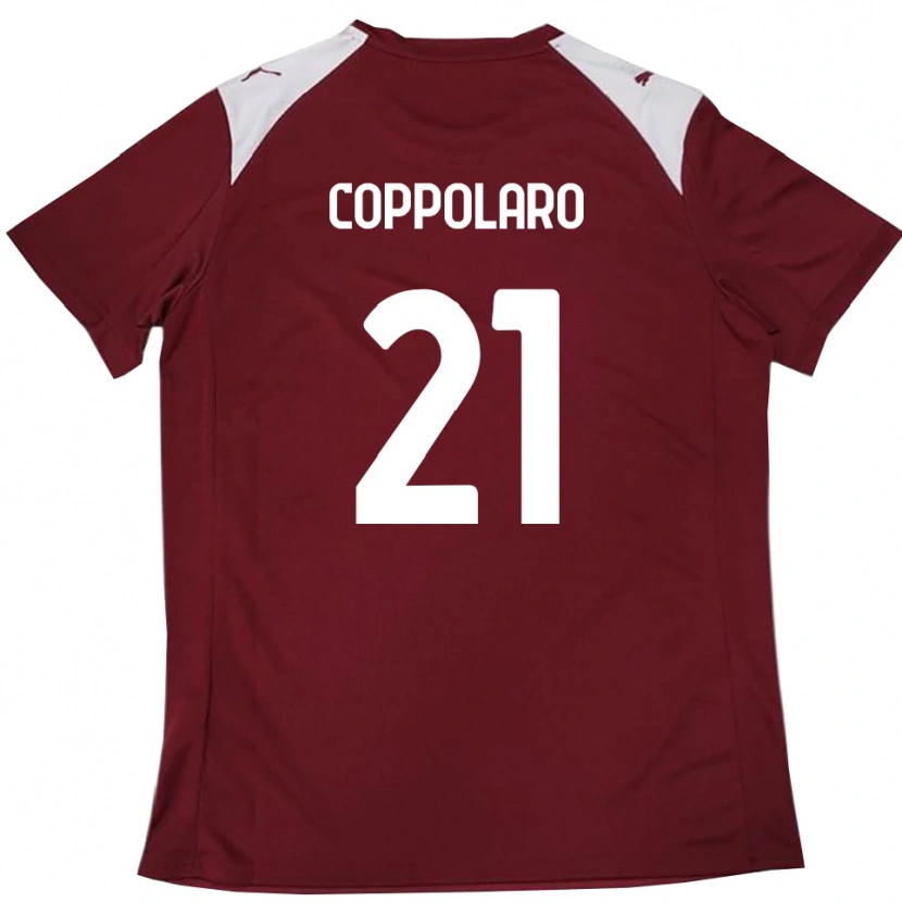 Danxen Men Mauro Coppolaro #21 Burgundy White Home Jersey 2025/26 T-Shirt