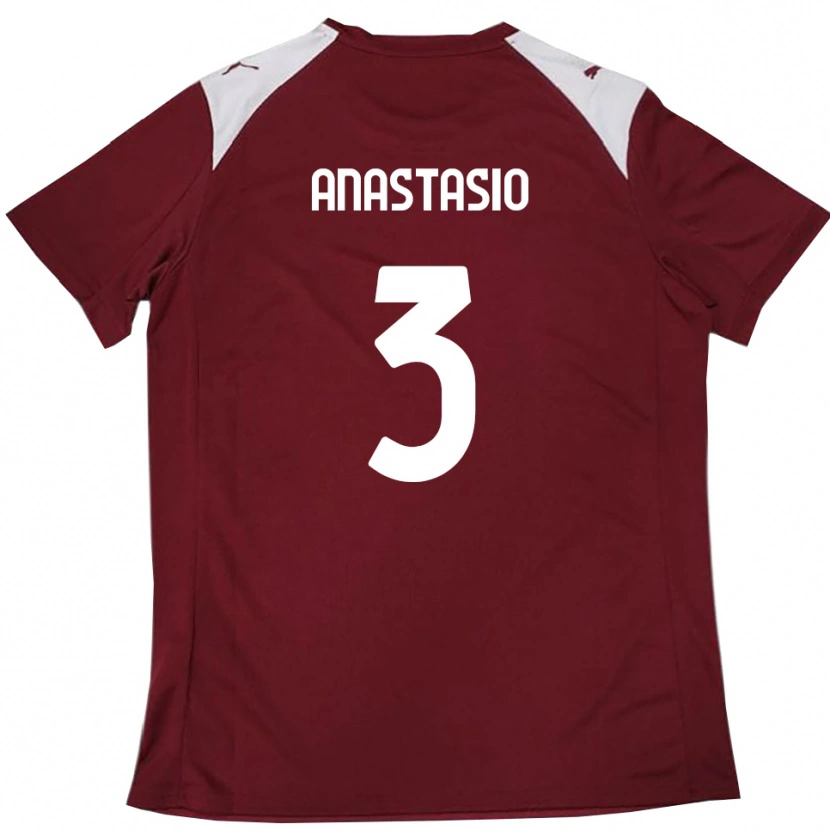 Danxen Men Armando Anastasio #3 Burgundy White Home Jersey 2025/26 T-Shirt