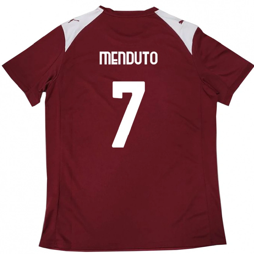 Danxen Men Walter Menduto #7 Burgundy White Home Jersey 2025/26 T-Shirt