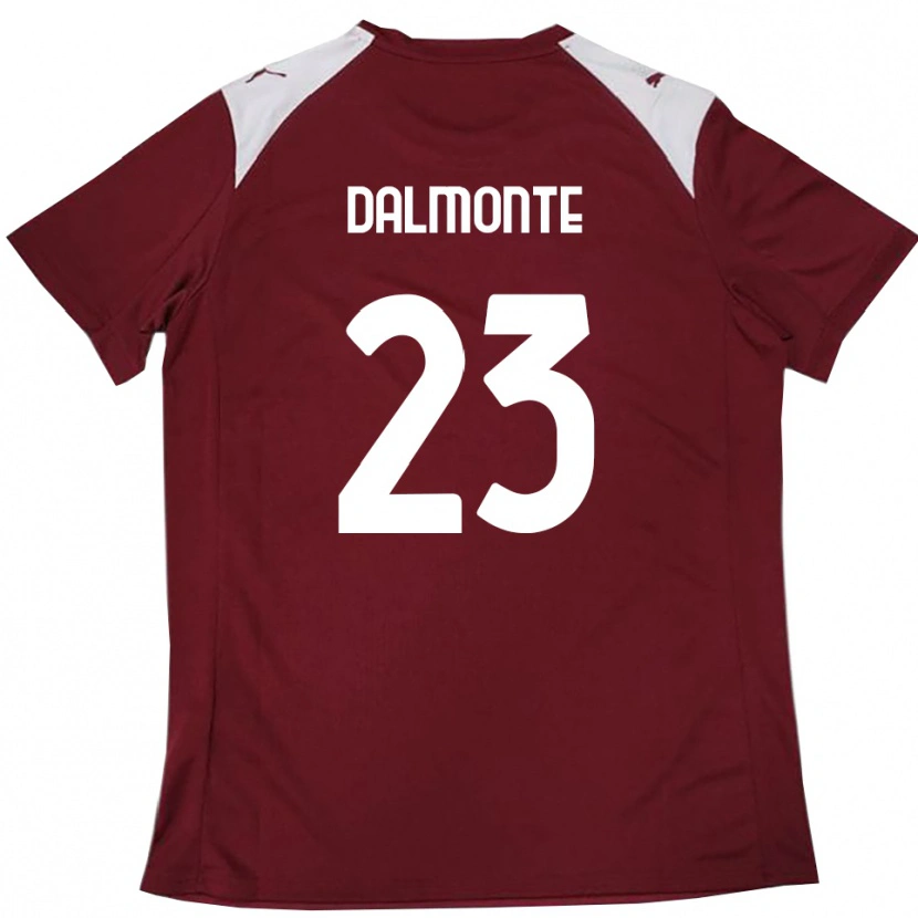 Danxen Men Nicola Dalmonte #23 Burgundy White Home Jersey 2025/26 T-Shirt