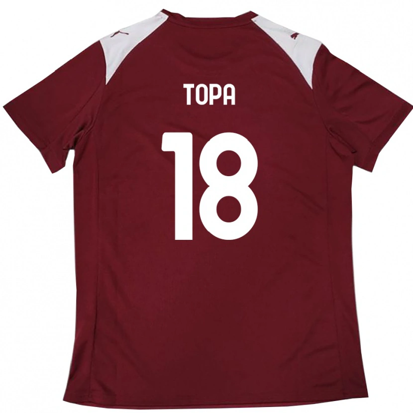 Danxen Men Matei Topa #18 Burgundy White Home Jersey 2025/26 T-Shirt