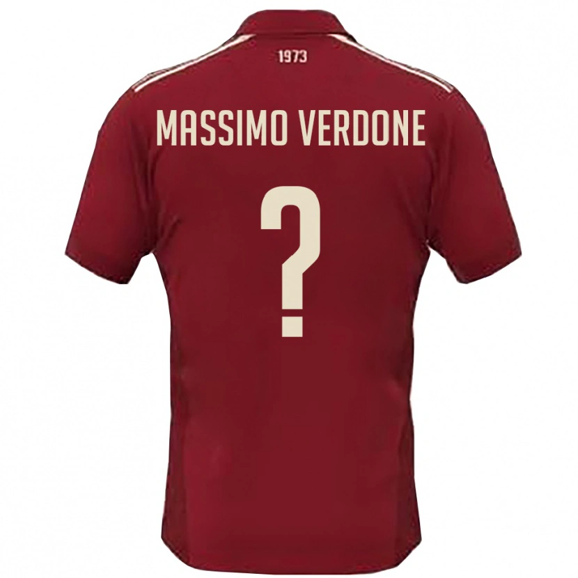 Danxen Men Valerio Massimo Verdone #0 Burgundy White Home Jersey 2025/26 T-Shirt