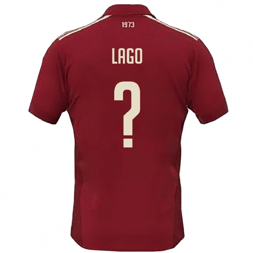 Danxen Men Matteo Lago #0 Burgundy White Home Jersey 2025/26 T-Shirt